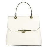 Borsa a mano da donna 100% vera pelle 7708-L101 BIANCO Gave Lux