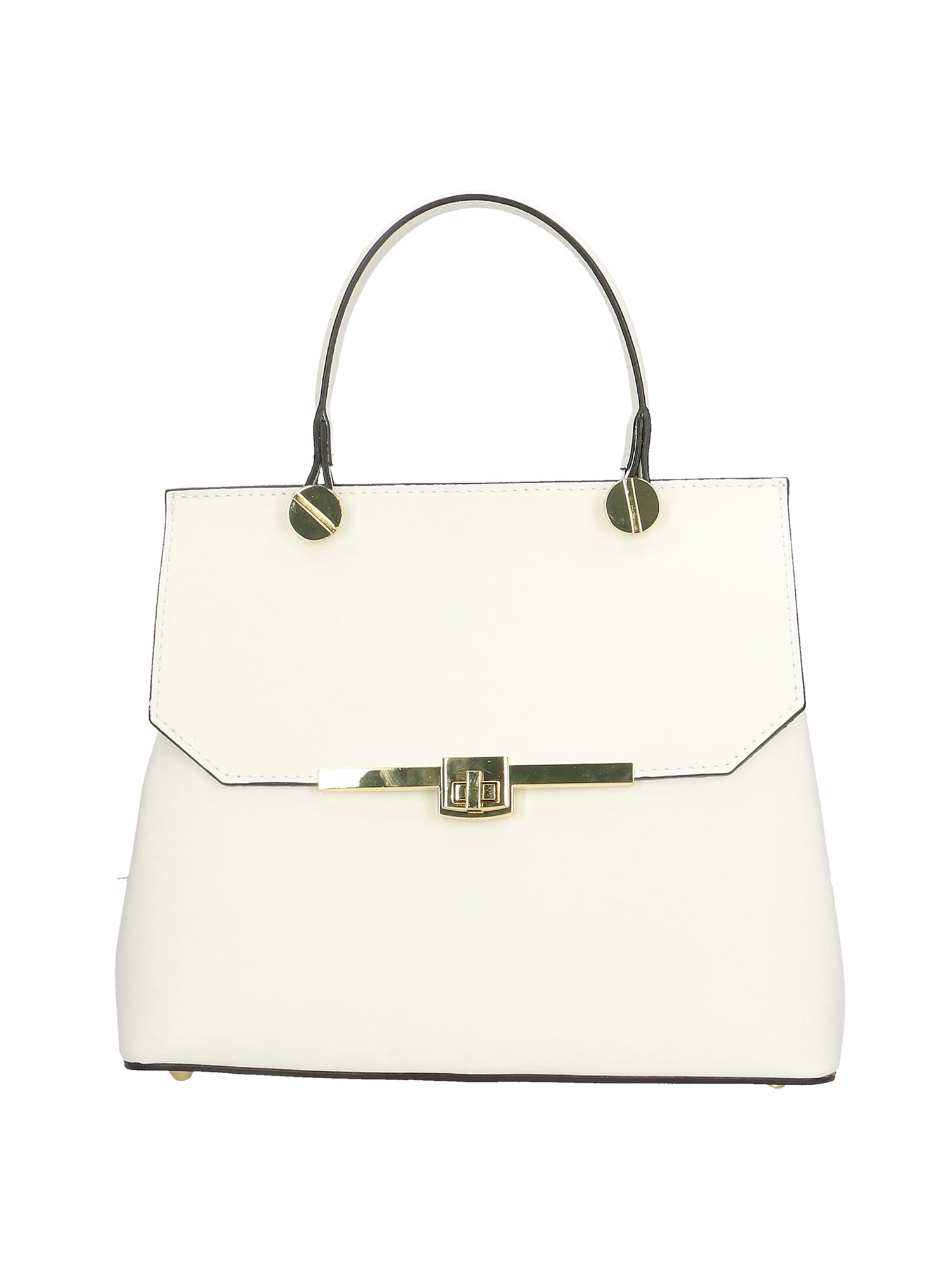 Borsa a mano da donna 100% vera pelle 7708-L101 BIANCO Gave Lux