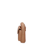 Borsa a tracolla donna Ecopelle e zip 601-1-CAMEL Diana&co
