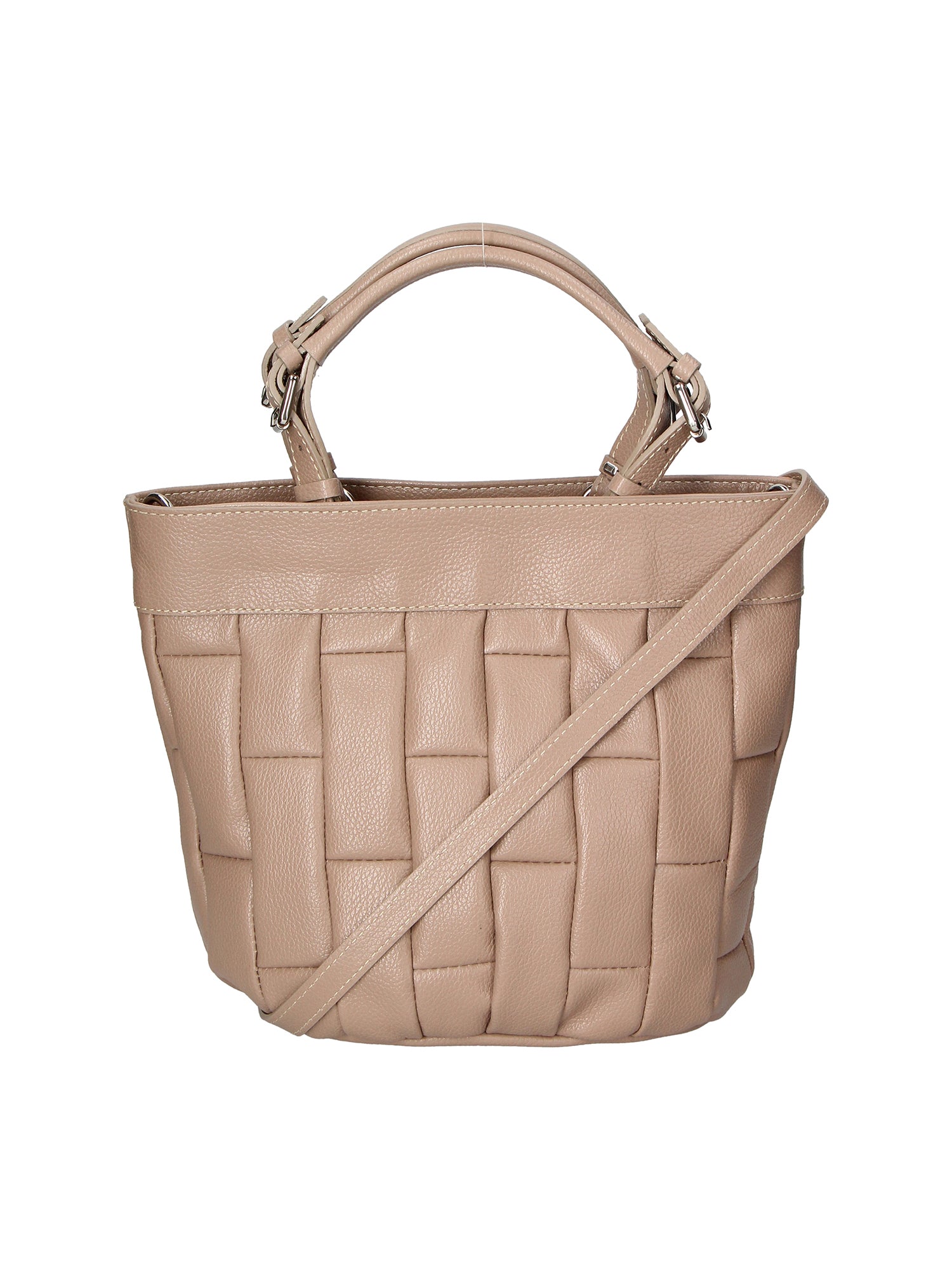 Olimpia Borsa a mano da donna 100% pelle SILVIA 34-TAUPE Gave Lux