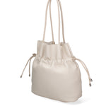 Borsa a spalla da donna 100% PVC F6717-2-BEIGE David Jones