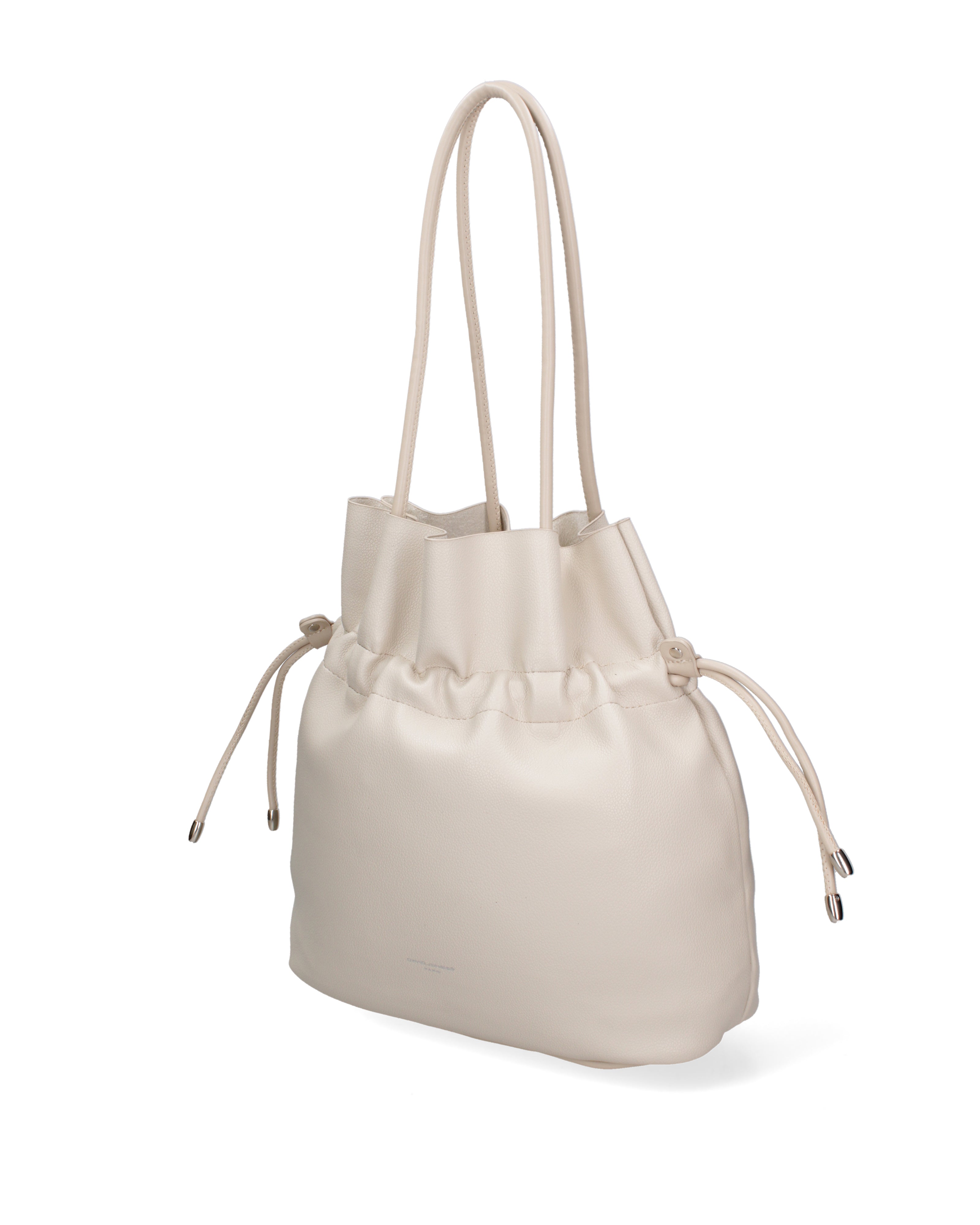 Borsa a spalla da donna 100% PVC F6717-2-BEIGE David Jones