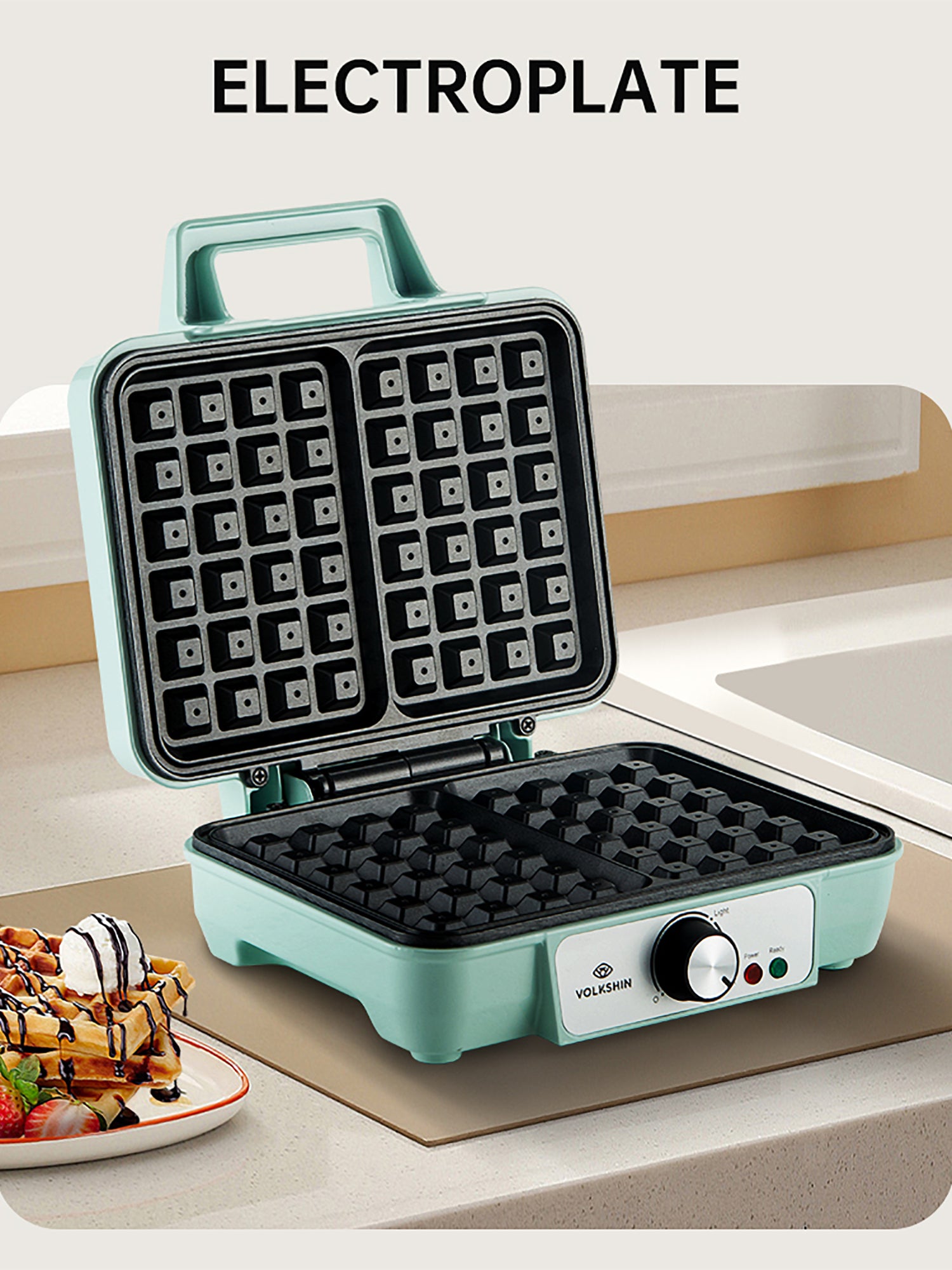 Macchina Per Waffle Plastica & Teflon Volkshin