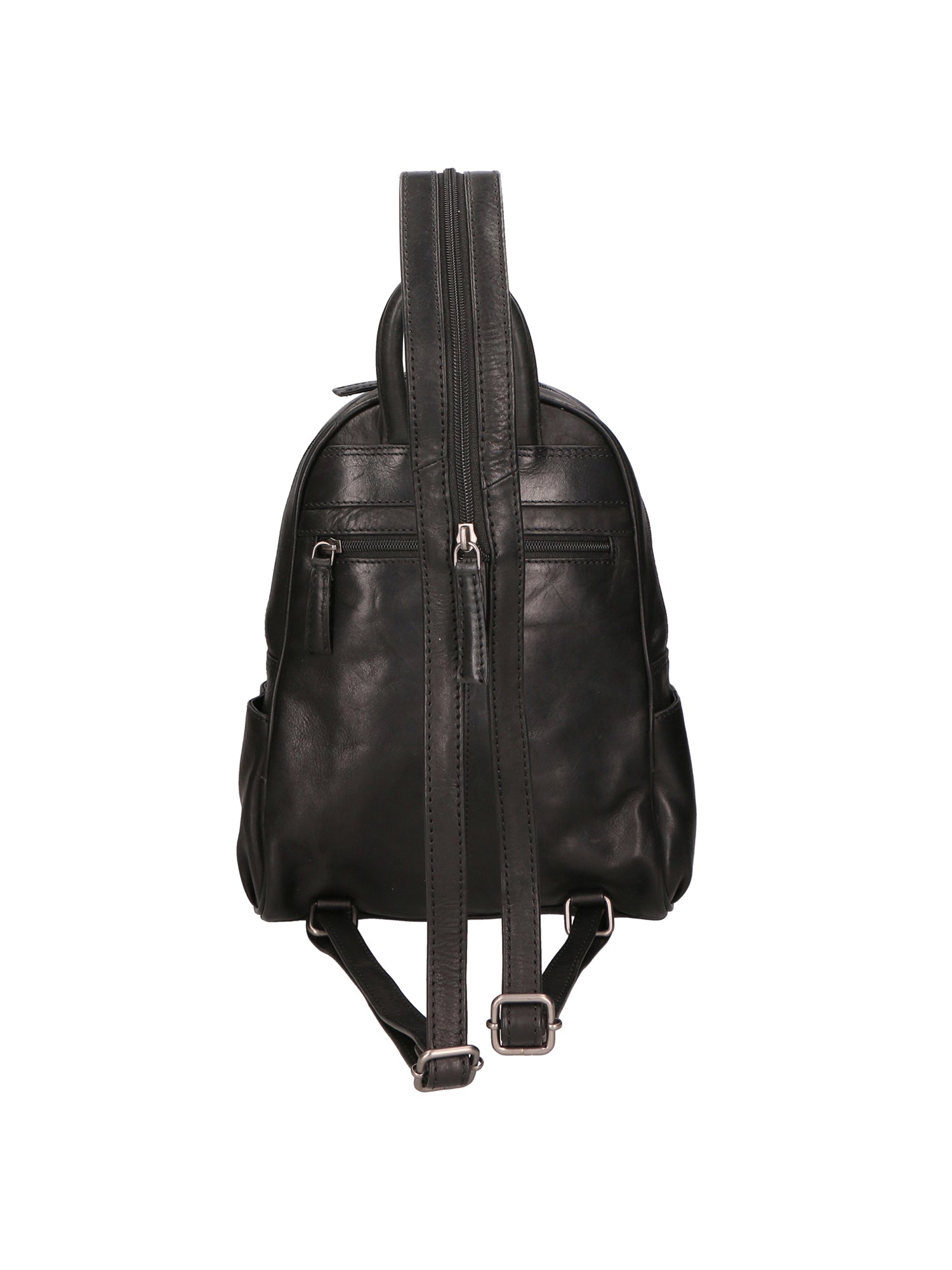 SN5862447-BLACK Zaino unisex in vera pelle Made in Italy Santini Firenze