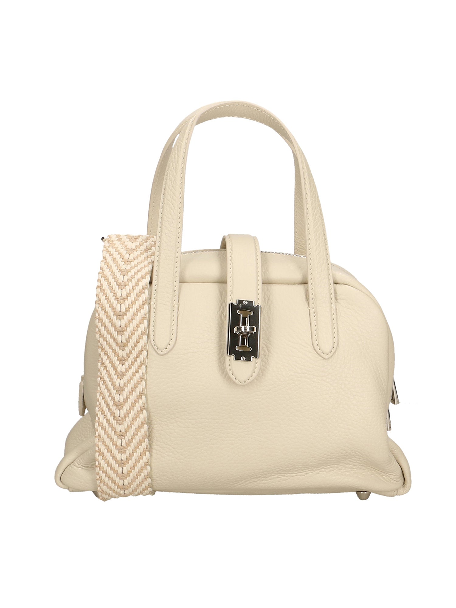 Orietta Borsa a mano da donna Vera pelle 01669-D37 LATTE MILK Gave Lux