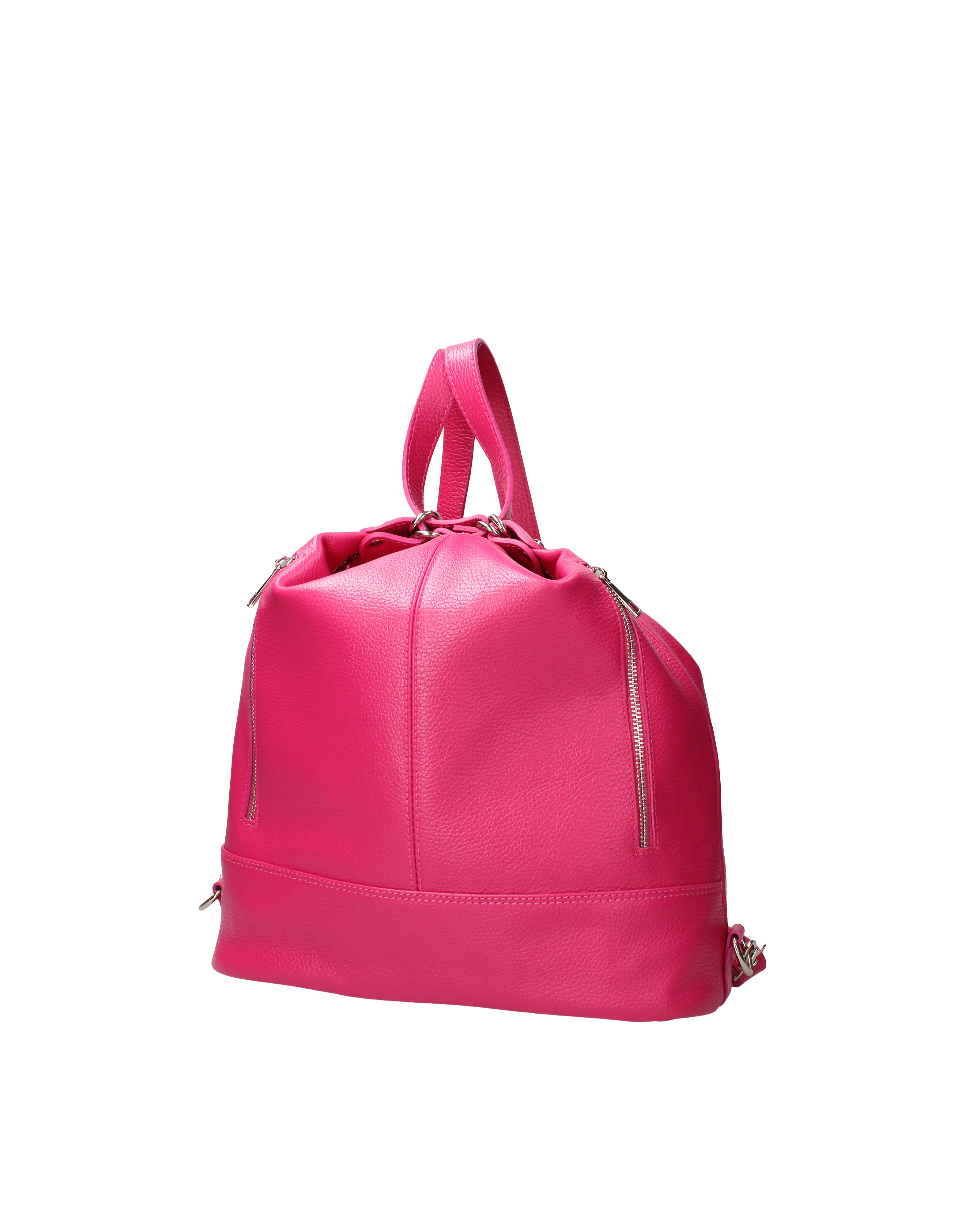 Vera pelle 07135-D02 FUXIA Borsa a spalla convertibile Anjelica Viola Castellani