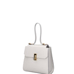 Borsa a mano da donna 100% pelle 07204-L119 GRIGIO CHIARO Viola Castellani