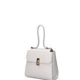Borsa a mano da donna 100% pelle 07204-L119 GRIGIO CHIARO Viola Castellani