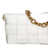 Agostina Borsa a mano da donna Vera pelle 04691-BIANCO WHITE Gave Lux