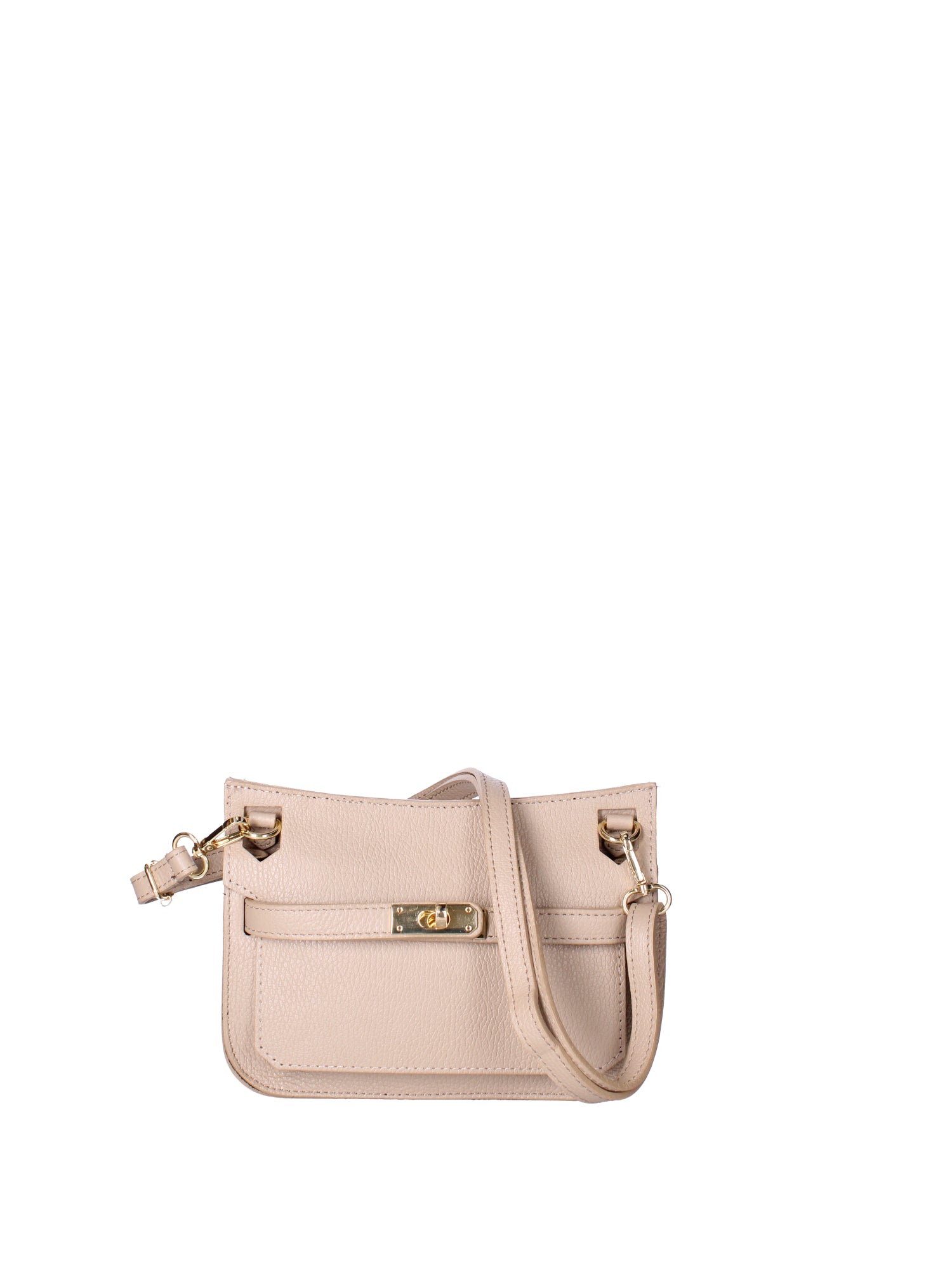Katie Borsa a tracolla da donna 100% vera pelle 07145-D05 CAPPUCCINO Viola Castellani