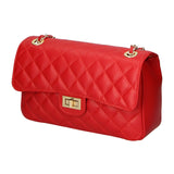Clizia Borsa a spalla da donna Vera pelle 6078-S08 ROSSO Gave Lux