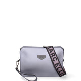 Borsa a tracolla da donna 100% Pvc FLAT-FLOWE-GUN METAL - CDF Marc Ellis