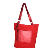 Borsa a spalla da donna Vera pelle 07312-D17 ROSSO+L032 Roberta Rossi