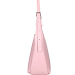 Borsa a spalla da donna Misto pelle e tessuto 07157-D56 PINK Roberta Rossi