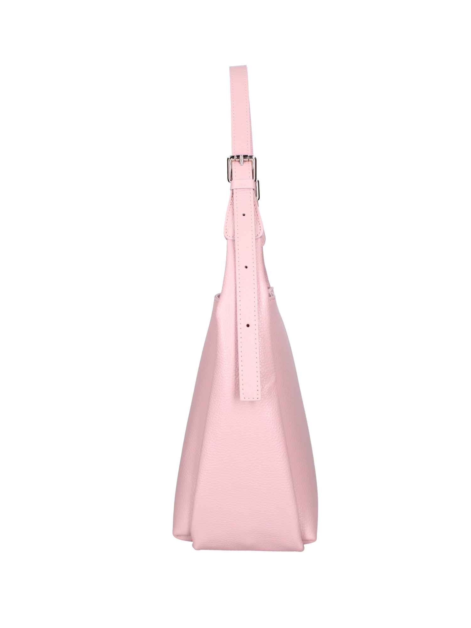Borsa a spalla da donna Misto pelle e tessuto 07157-D56 PINK Roberta Rossi