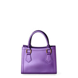 Borsa a mano da donna 100% Pvc FLAT-WOOD-S 24-VIOLET INDIGO - LIGHT OTTONE Marc Ellis
