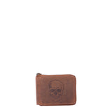 Portafoglio uomo in vera pelle Casual IN-1101-SKULL-MARRONE Sergio Valentini