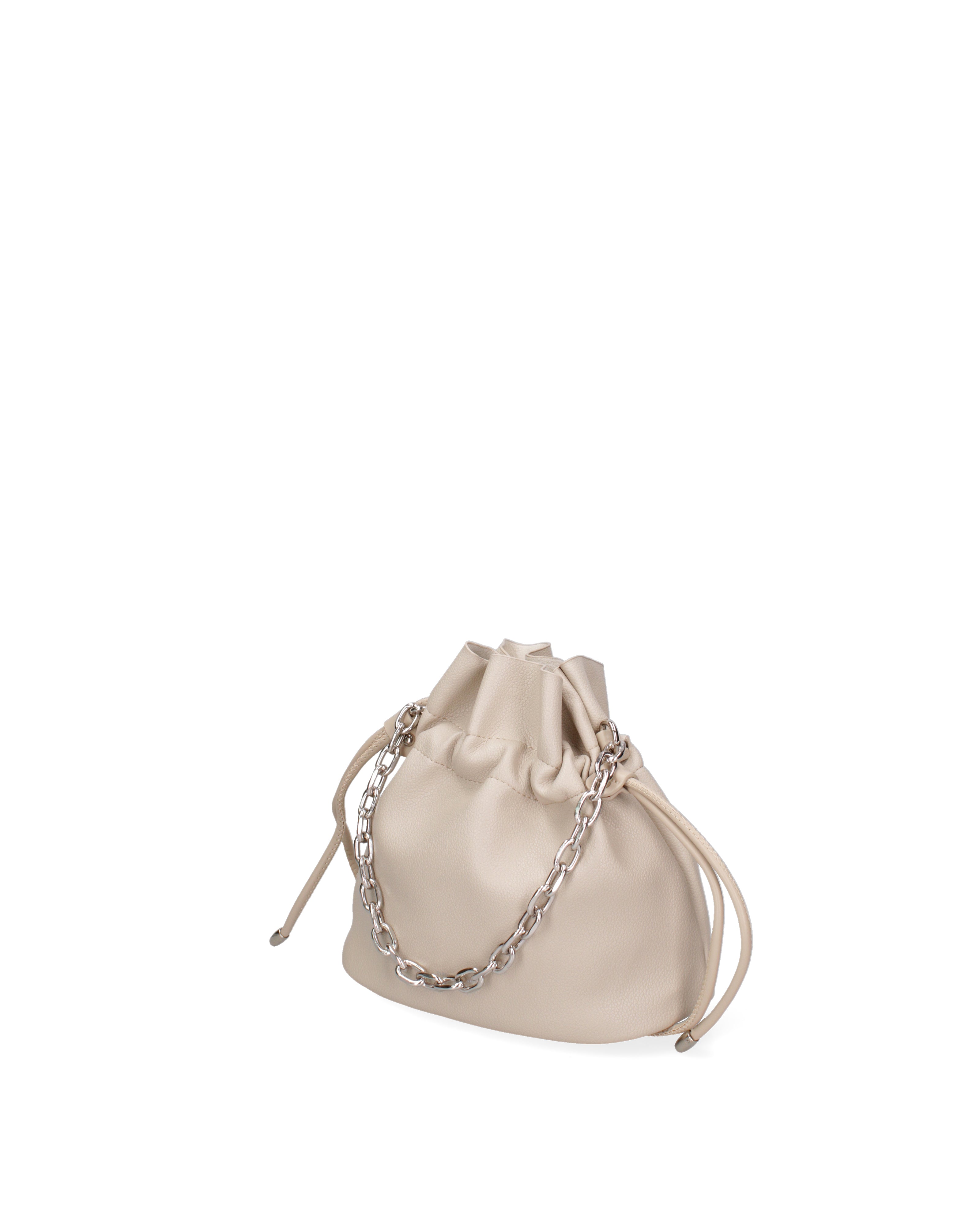 Borsa a secchiello da donna 100% PVC F6717-1-BEIGE David Jones