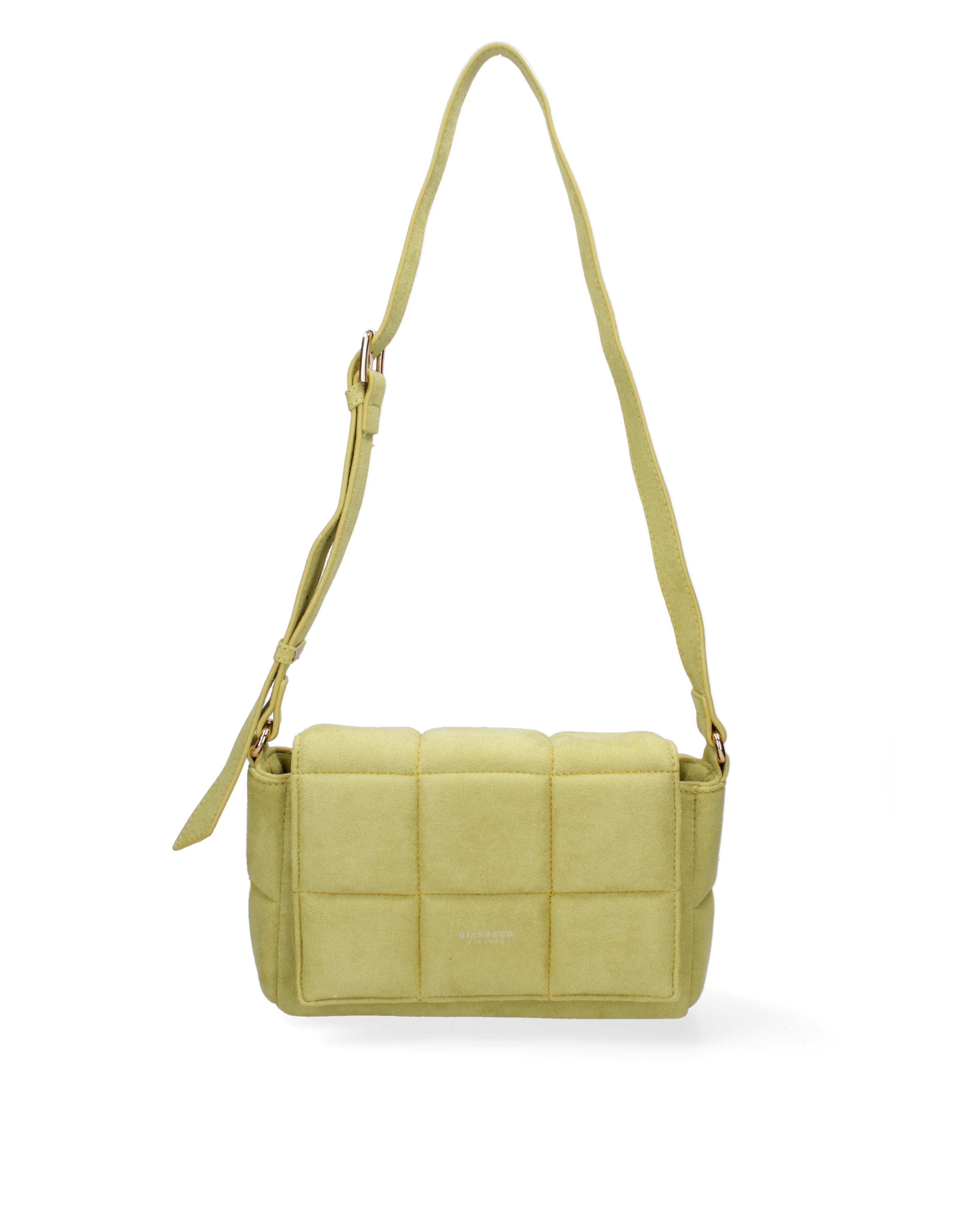 Borsa a spalla da donna Ecopelle DC3323-1-APPLE GREEN Diana&co