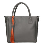 Verdiana Borsa a mano da donna Vera Pelle 06505-D27 GRIGIO SCURO Gave Lux