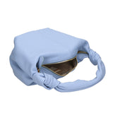 Lunaria Borsa a spalla da donna Vera pelle 06007-D220 AZZURRO Gave Lux