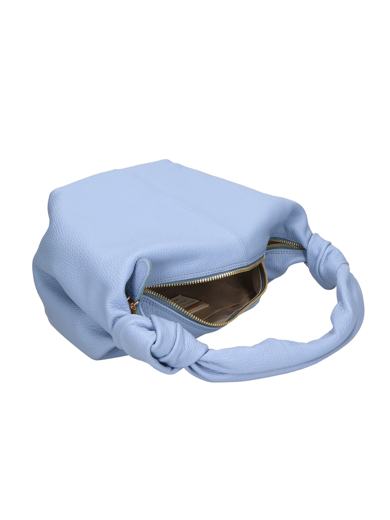 Lunaria Borsa a spalla da donna Vera pelle 06007-D220 AZZURRO Gave Lux