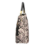 Arya Borsa a spalla da donna Vera pelle 05474-PITONE BIANCO 008 Gave Lux