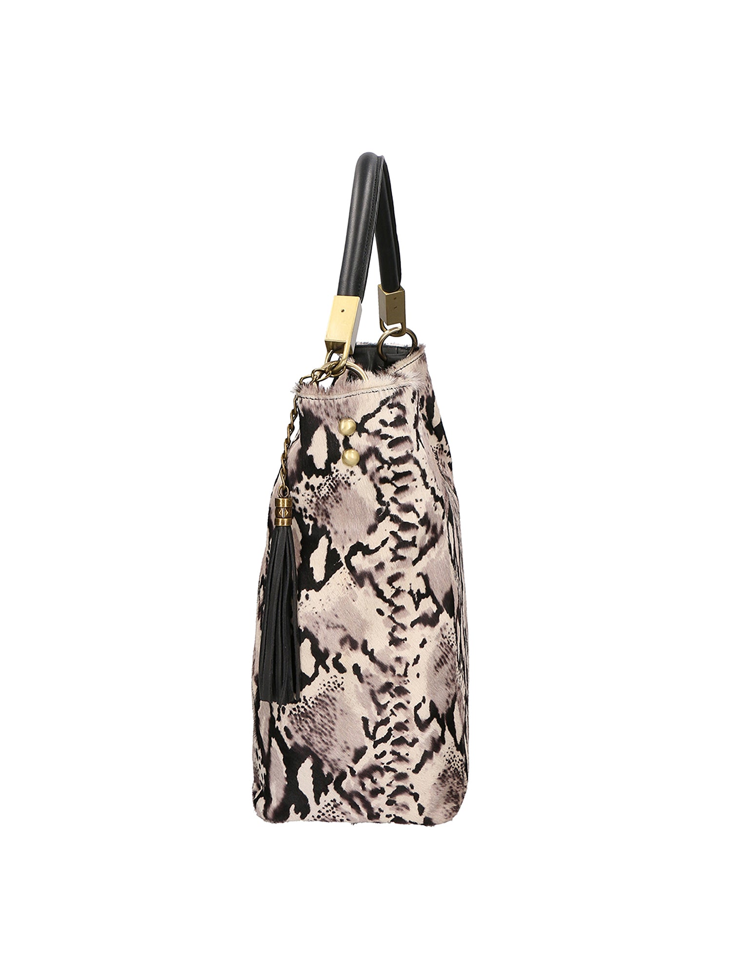 Arya Borsa a spalla da donna Vera pelle 05474-PITONE BIANCO 008 Gave Lux