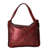 Aura Borsa a spalla da donna Vera pelle stampata lizard 05517-D10 RUBINO L019 RUBINO Gave Lux
