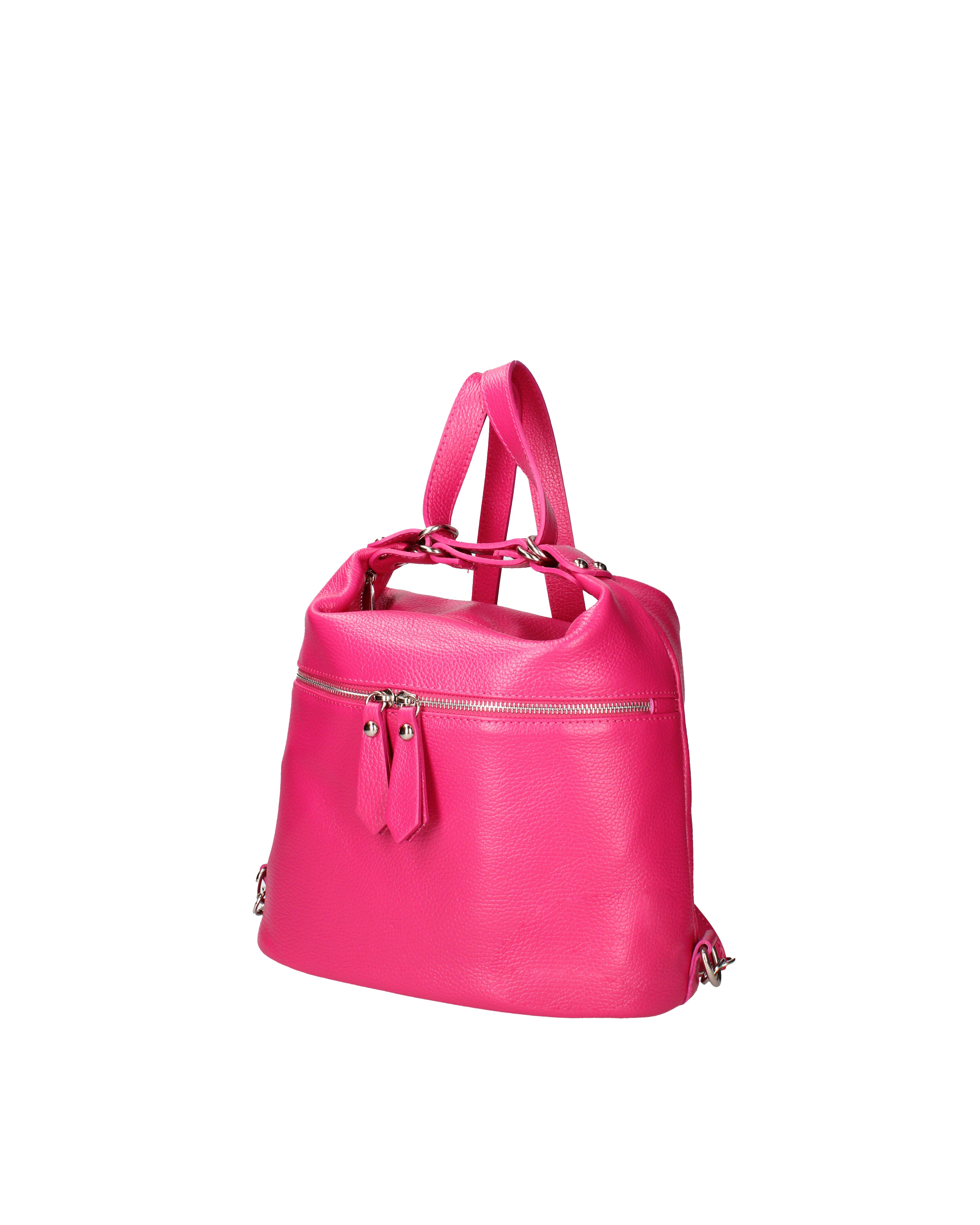 Bianca Borsa a spalla da donna Vera pelle 07136-D02 FUXIA Viola Castellani
