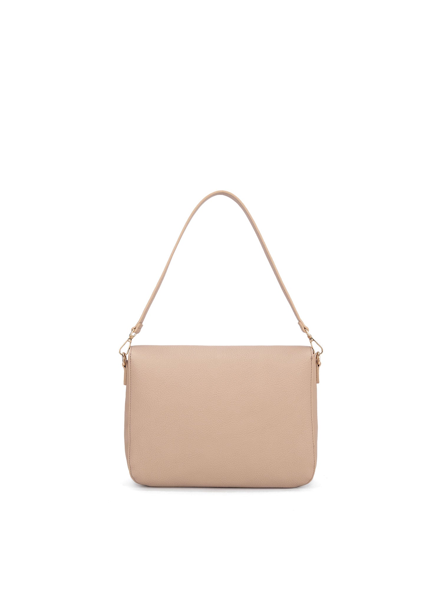 Borsa a spalla da donna 100% pelle vegana PU 740-1PT-LIGHT CREAM Diana&co