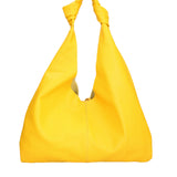 Borsa a spalla da donna 100% vera pelle 07156-D04 GIALLO Viola Castellani