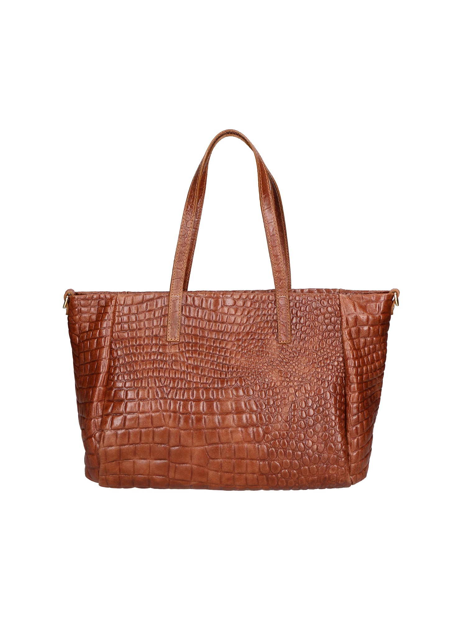 Lorella Borsa a spalla da donna Vera pelle croco 06499-040 MARMO SCURO Gave Lux