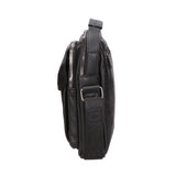 Borsa a tracolla uomo 100% PU Leather PCL3051-BLACK Northampton Polo Club