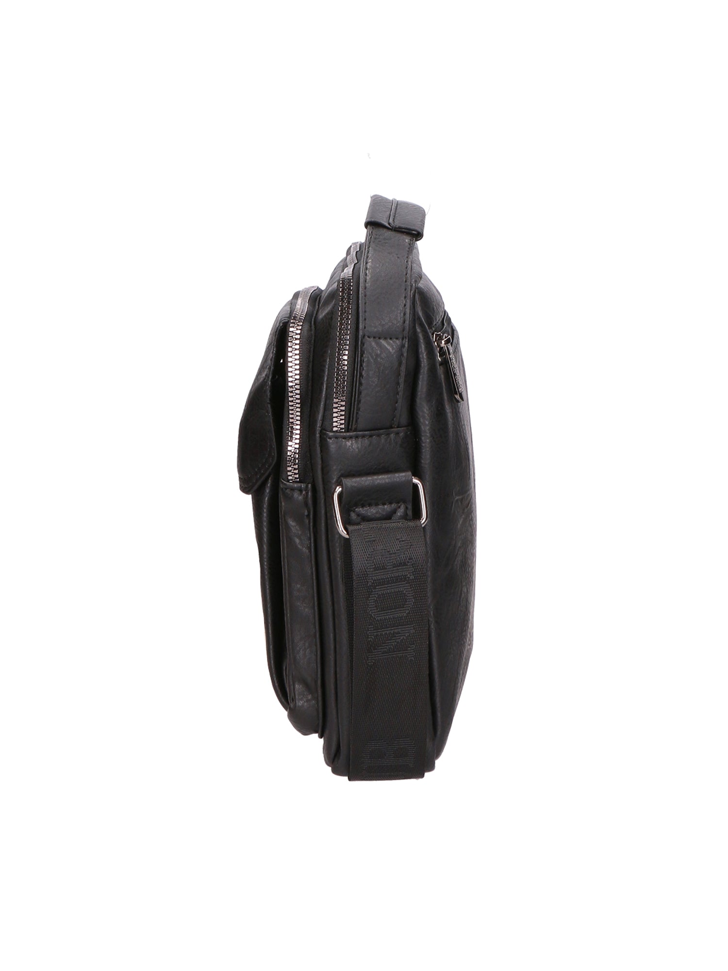Borsa a tracolla uomo 100% PU Leather PCL3051-BLACK Northampton Polo Club