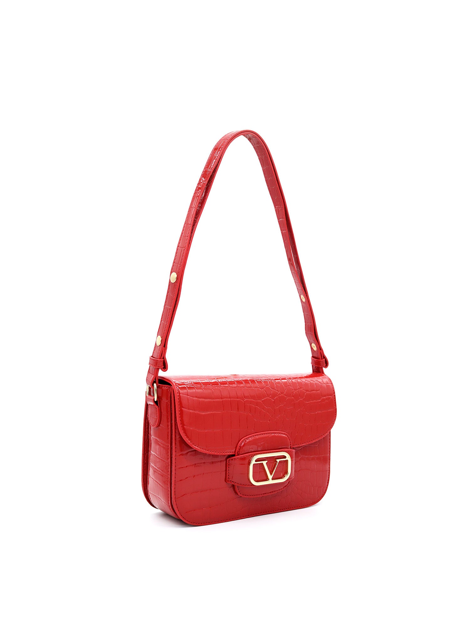 HERA Borsa a tracolla da donna Ecopelle VC-209-ROSSO 19V69 Italia