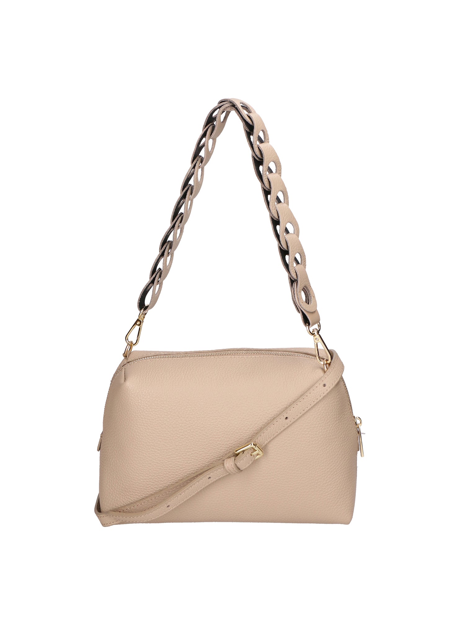 Livia Borsa a spalla da donna Vera pelle 06443-CAPPUCCINO Gave Lux