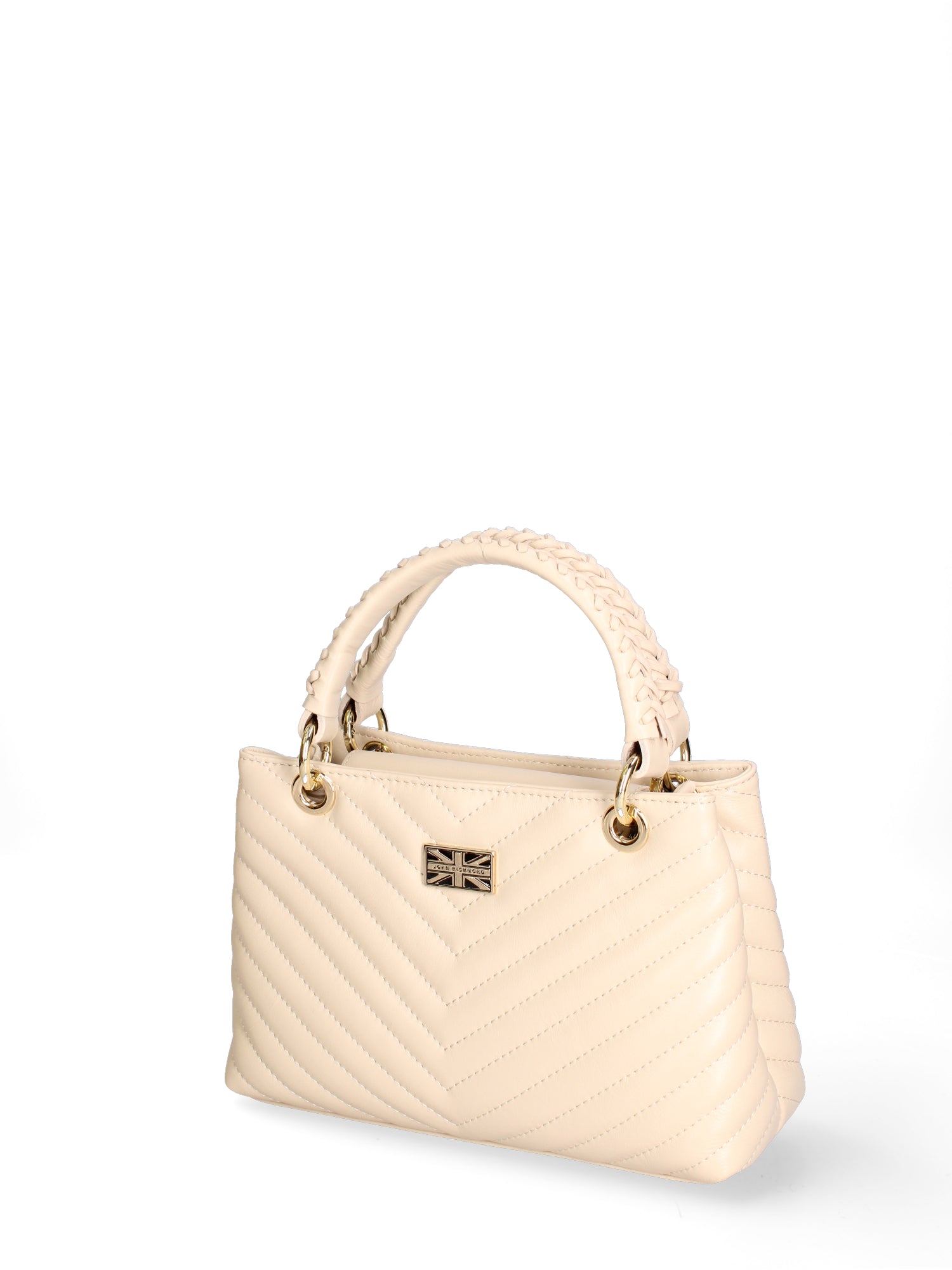 Borsa a mano da donna Vera pelle JR-W-1107SA-BONE-GOLD John Richmond