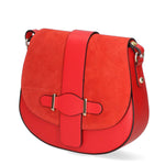 Carola Borsa a tracolla da donna Vera pelle 10036-L130 ROSSO SCURO Gave Lux