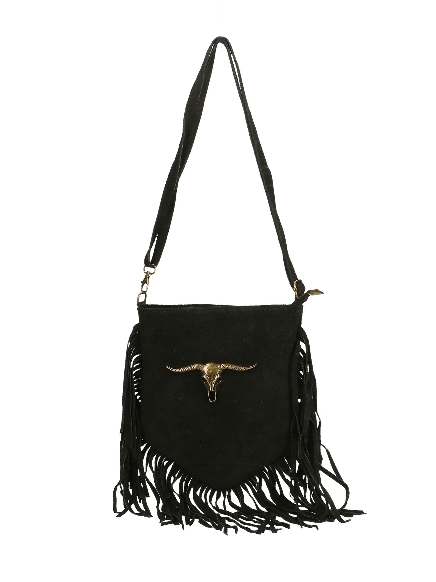 Solana Borsa a tracolla da donna Vera pelle 1518-NERO Gave Lux
