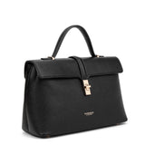Borsa a mano da donna 100% pelle vegana PU 755-2PT-BLACK Diana&co