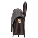 Ariel Borsa a mano da donna Vera pelle 05458-LU23 T.MORO DARK BROWN Gave Lux