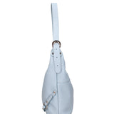 Fiorenza Lux Borsa a spalla da donna Vera pelle 07140-D92 CELESTE Viola Castellani