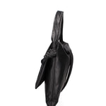 Borsa a spalla da donna Vera pelle 07171-NERO Viola Castellani