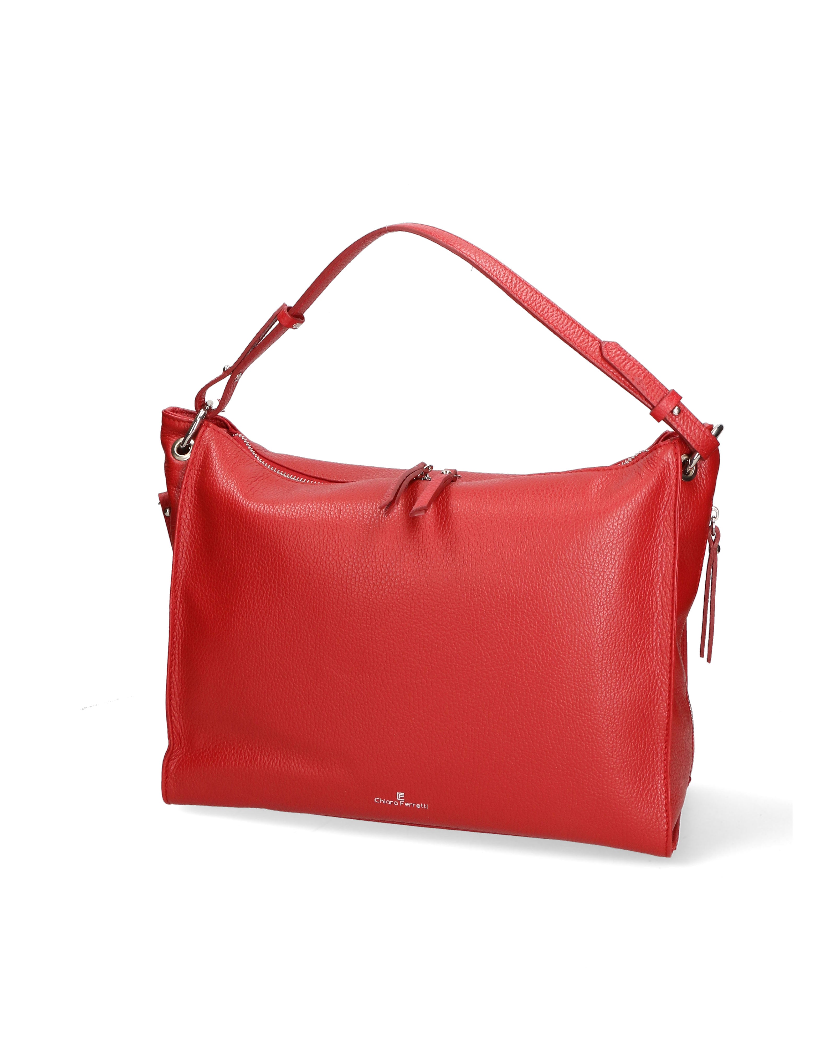Eris Plus Borsa a mano da donna Vera pelle 7009-D08 ROSS0 RED Chiara Ferretti