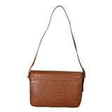 Azzurra Borsa a spalla da donna Vera pelle croco 05699-C17 CUOIO COGNAC Gave Lux