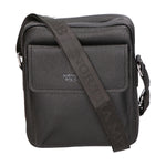 Borsa a tracolla uomo 100% pelle PU PCL3027-BLACK Northampton Polo Club