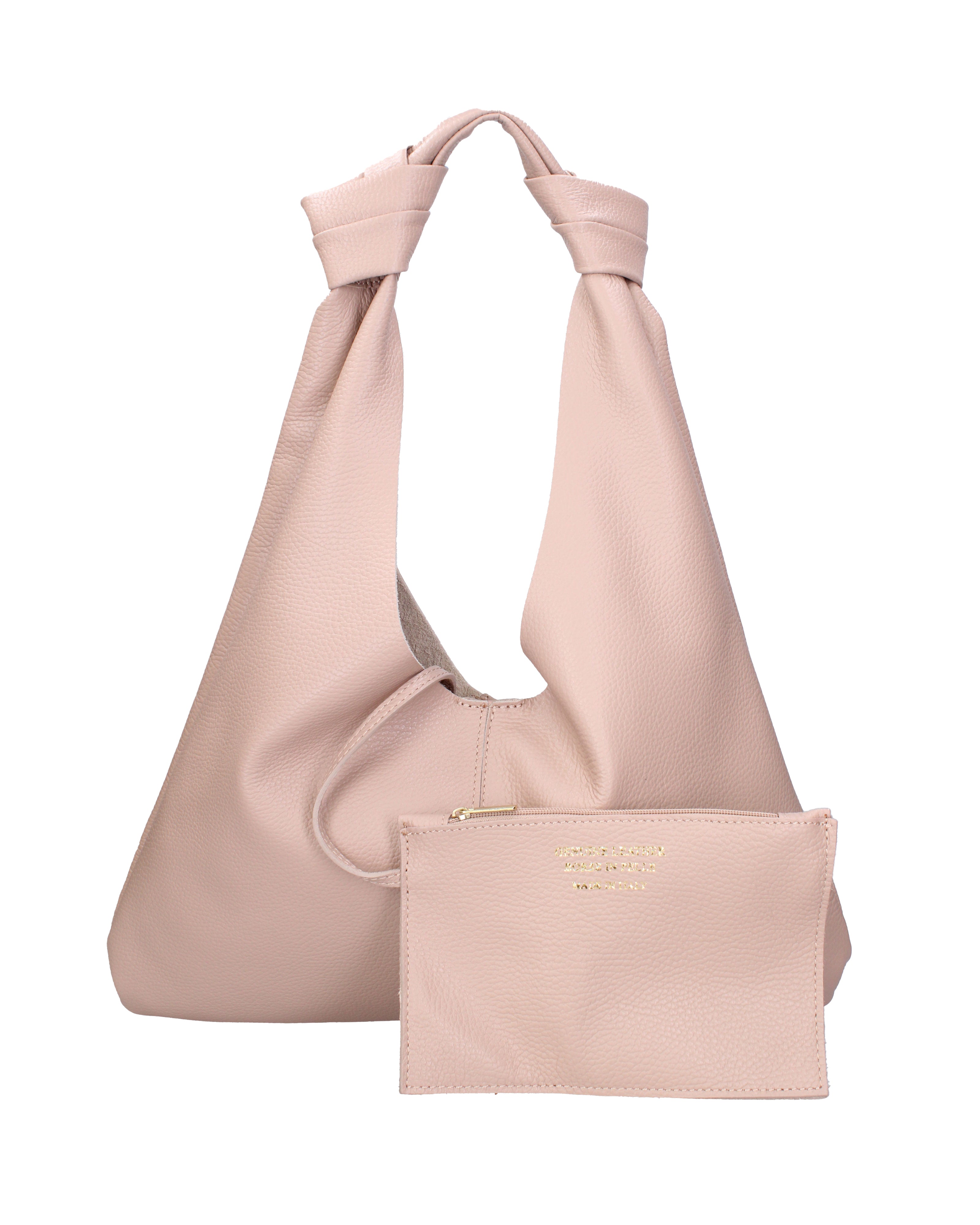 Borsa a spalla da donna 100% vera pelle 07156-D68 CIPRIA Viola Castellani