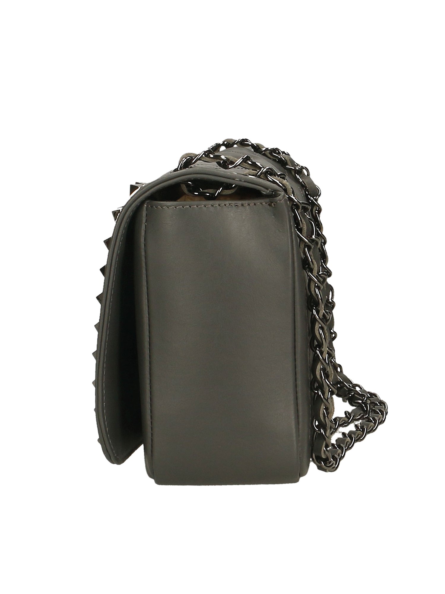 Bologna Borsa a spalla da donna Vera pelle 6590-GRIGIO GREY Gave Lux