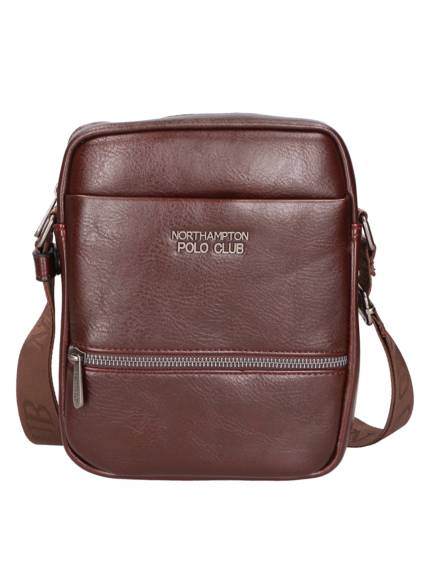Borsa a tracolla uomo 100% pelle PU PCL3084-COFFEE Northampton Polo Club